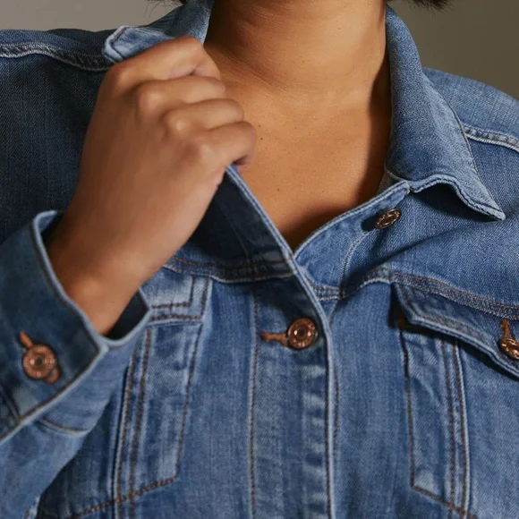 Anthropologie Pilcro Blue Jean Jacket - Picture 2 of 9